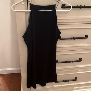 Black fitted dress with thin straps. Size Large. Worn twice.